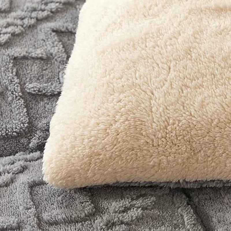 Super Thick Autumn Winter Warm Blanket for Bed Artificial Lamb Cashmere Weighted Blanket Soft Comfortable Warmth Quilt Comforter