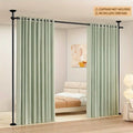 Adjustable Bedroom Partition Rod(Curtains NOT Included) - Heavy-Duty Room Divider Curtain Rod for 4-10 Ft High and 28-70 in Wide Spaces - No Drill Freestanding Separator Freestanding Tension Curtain Stand