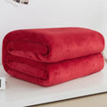 230Gsm Soft Coral Fleece Flannel Blankets Solid Thin Light Weght Sofa Cover Bedspread Faux Fur Plaid Blankets