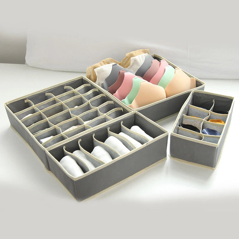 Organizer for Underwear Socks Bra Pants Scarf Tie Storage Box Wardrobe Drawer Organizers Foldable Case for Underwear Organizer